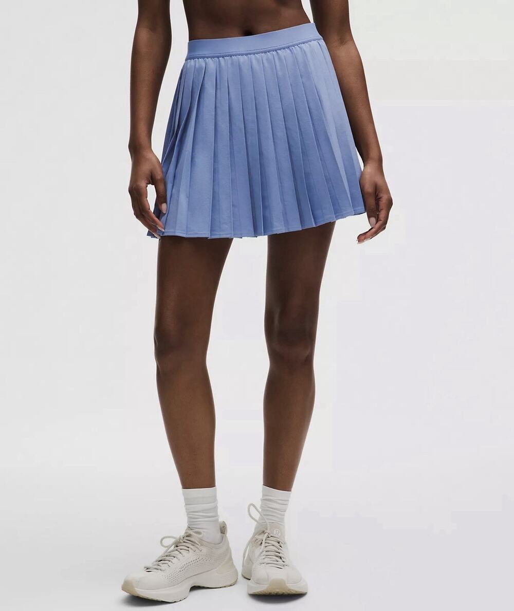 Lululemon High-Rise Pleated Tennis Skirt Square Tag Long Prep Blue Size 4